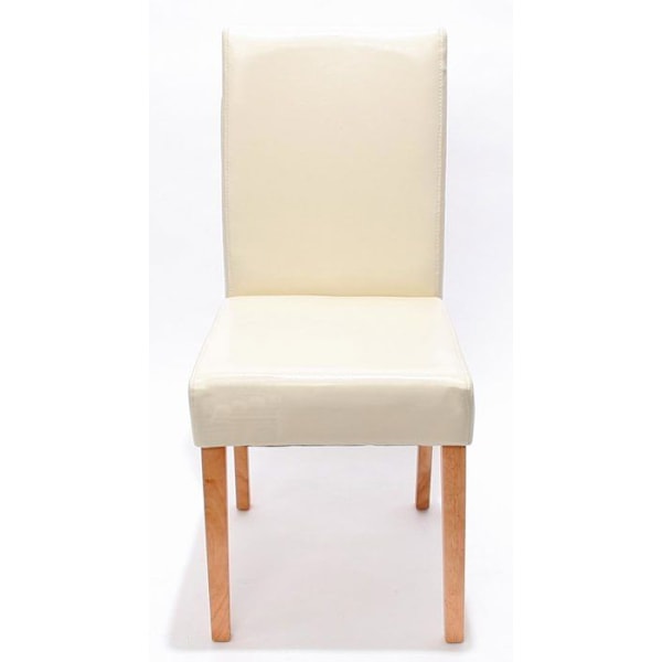 4-pack matsalsstolar i creme läder med ben i ljust trä modern design 04_0001766 kastanj