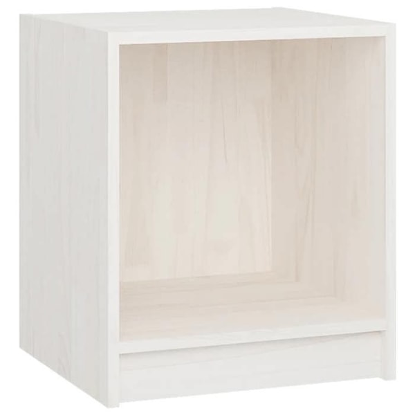 2 kpl yöpöytiä avoimella lokeroilla 35,5 x 33,5 x 41,5 cm valkoista mäntyä DEC034856 Vit