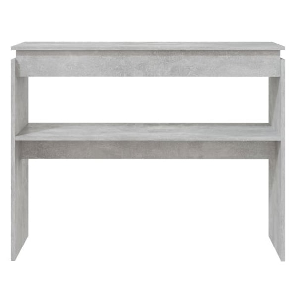 Käytännöllinen konsolipöytä sisäänkäynnin järjestämiseksi 102 x 30 x 80 cm harmaan värinen engineering-puu DEC032014 kastanj