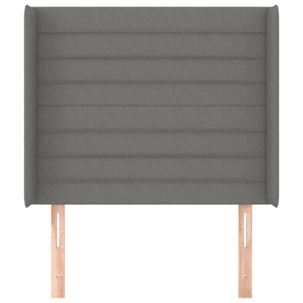 Sänggavel - Ej specificerat - 83x16x118/128 cm - Mörkgrå - Klassisk - Höjdjusterbar Mörkgrå