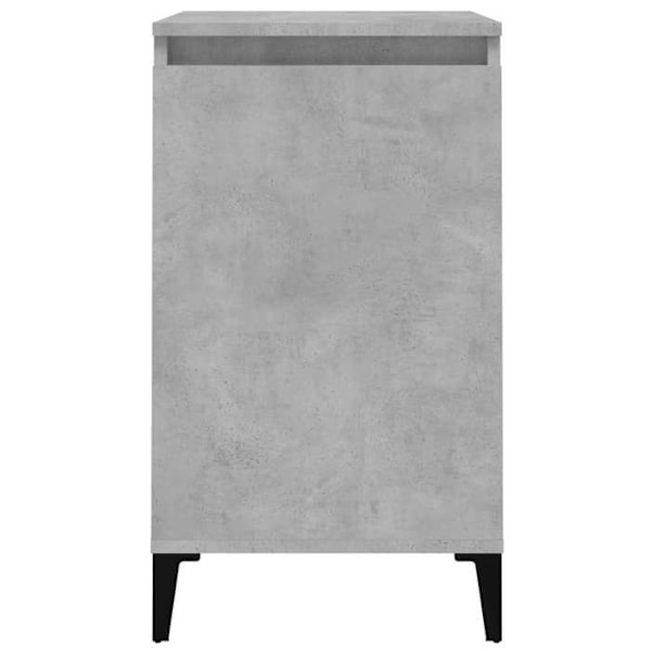Nattbord med skab med dør 40 x 35 x 70 cm grå ingeniørtræ DEC034015 kastanj