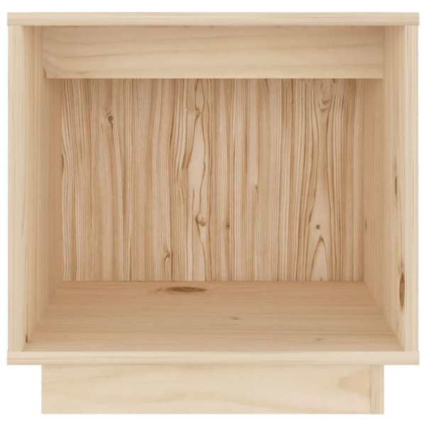 Sæt med 2 natborde med åbent rum 40 x 30 x 40 cm fyrretræ DEC034758 kastanj