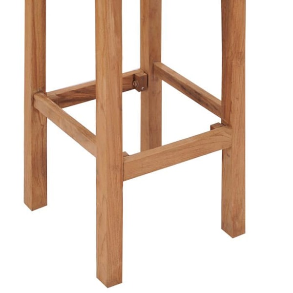 Sæt af 4 barstole, klassisk design i teaktræ DEC029911 kastanj