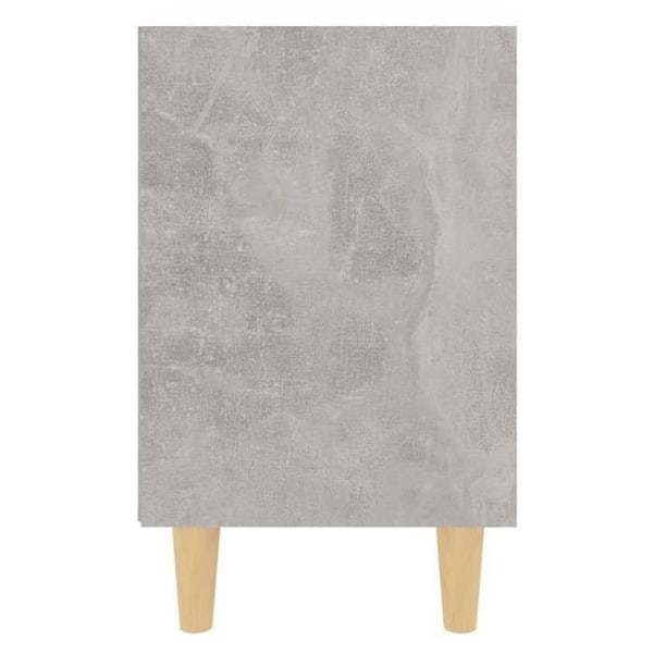 Yöpöytä avoimilla osastoilla, puujalat, 40 x 30 x 50 cm, harmaa tekninen puu DEC033212 kastanj