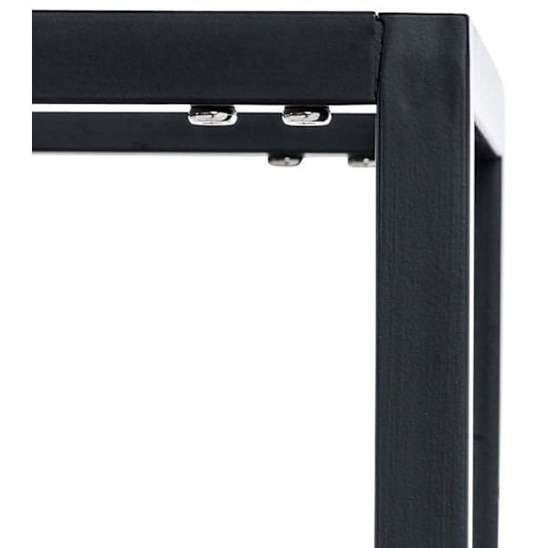Range bûches hylla stöd i trä för eldstad på hjul 150x40x25 cm i svart metall 10_0003529 kastanj