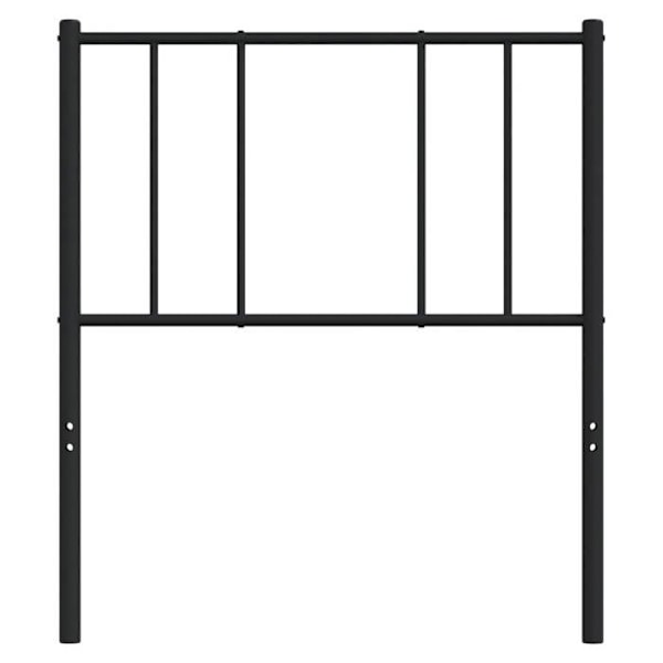 Hovedgærde til soveværelse, sengemøbel 75 cm, sort metal TDL0202410