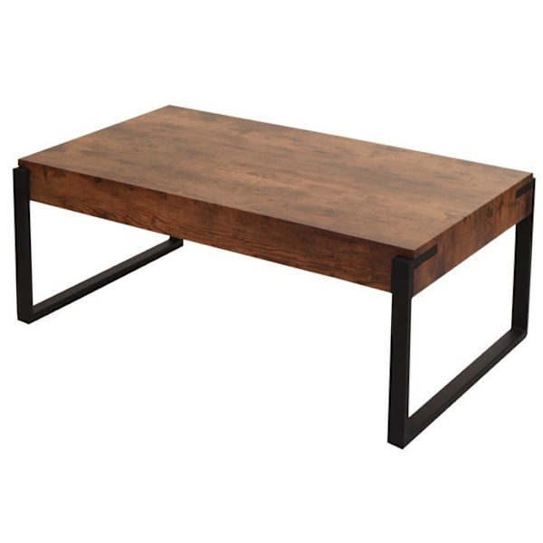 Bordplade hwc l53 stuebord sidebord sofa bord metal 43 x 110 x 64 cm mørk vild eg 04_0008438 Metall