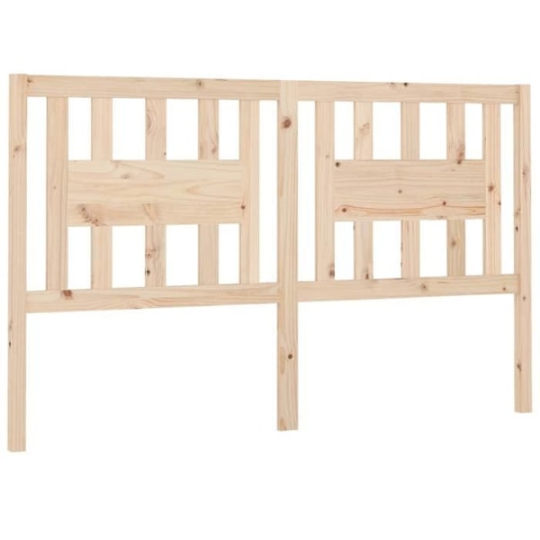 Sengegavl tilbehør soveværelse møbel 206 x 4 x 100 cm massivt fyrretræ TDL0206095