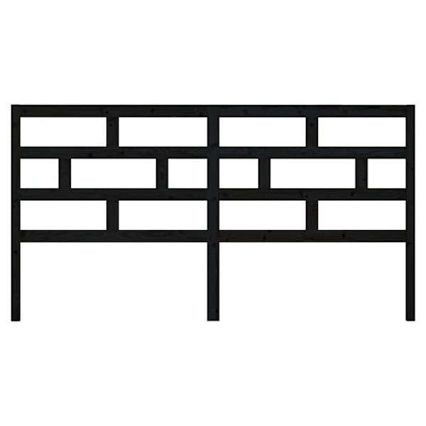 Hovedgærde - Fyrretræ - Sort - 186x100 cm - Stil moderne - Moderne design Svart