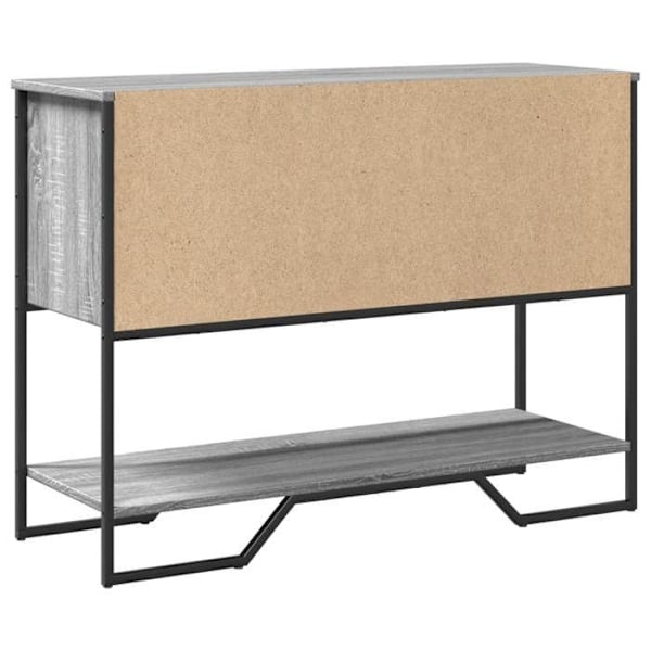 Toiminnallinen ja tyylikäs sisäänkäyntipöytä, jossa on säilytystilaa, 100 x 35 x 74,5 cm, harmaa tekopuu DEC032201 kastanj