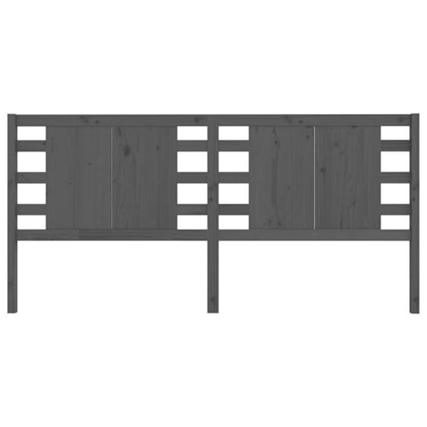 Hovedgærd - TDL - 126x4x100 cm - Fyrretræ - Grå - Ikke aftageligt