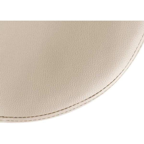 Barstole - Décoshop26 - TDB10679 - Sæt af 2 - Højdejusterbar - Moderne design Vit