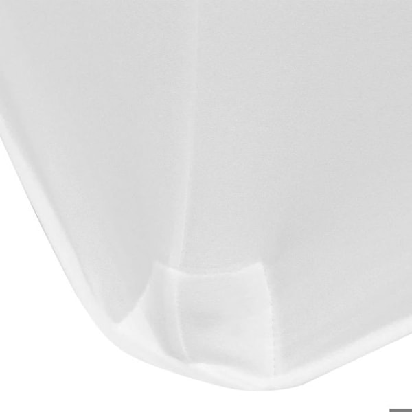Töjbara överdrag för bord 2 delar 120 x 60,5 x 74 Vit