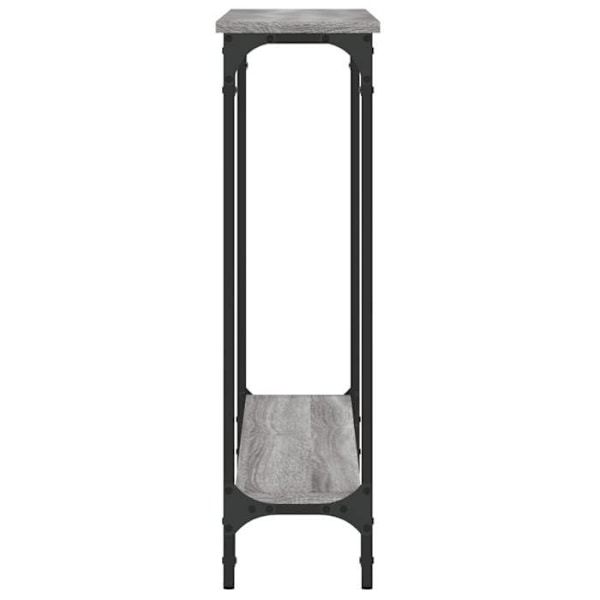 Konsolbord för praktisk avställning i en organiserad hall 100 x 22,5 x 75 cm grå ingenjörsträ och metall DEC032184 kastanj