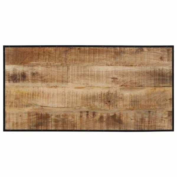 Barbord 110 x 55 x 107 cm i massiv mango træ og jern DEC029437 kastanj