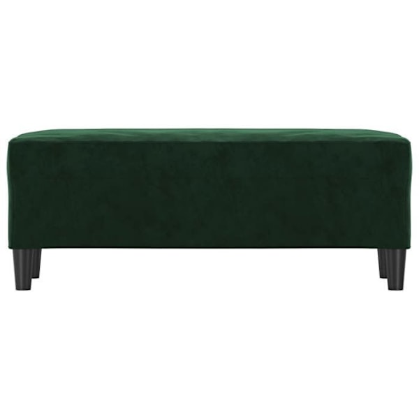 'Entry bench for the end of the bed 100 x 35 x 41 cm in green velvet DEC024688' Grön