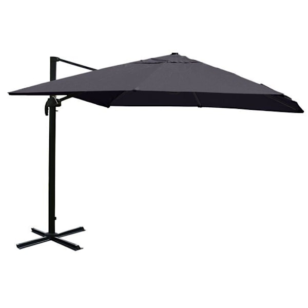 Parasol sport 5m aluminium rustfrit med krydsfod mulighed for 360° rotation uden fod 04_0007934 Guld