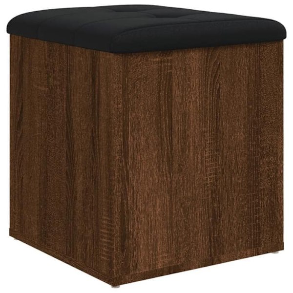 Banc banquette de rangement couleur chêne marron 42 x 42 x 45 cm puukaluste DEC024736 kastanj