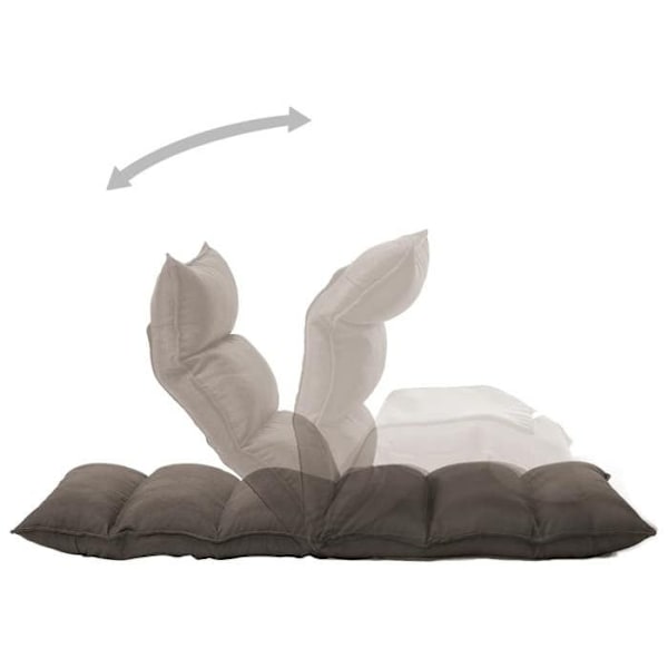 Sammenklappelig gulvstol i taupe stof DEC028710 Mol