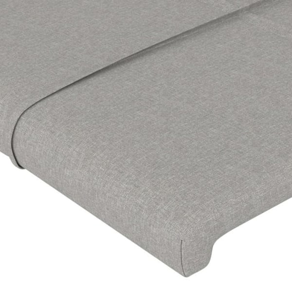 Huvudgavel - Ej specificerad - 83x23x78/88 cm - Ljusgrått tyg - Klassisk stil - Höjdjusterbar Ljusgrått