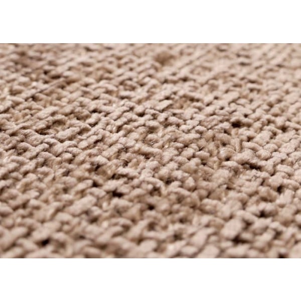 Set med 2 matstolar + bänk 160 cm borstat rostfritt stål i brunt chenille-tyg 04_0008279 kastanj