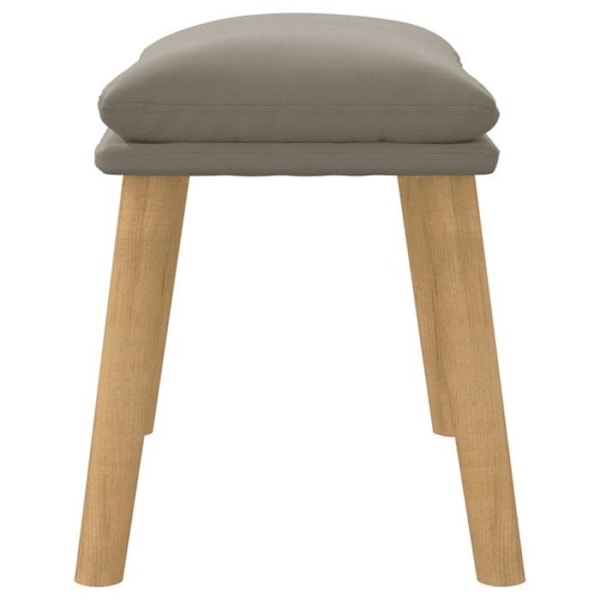 Repose fødder taburet 45 x 29,5 x 35 cm i grå velour DEC030217 Grå