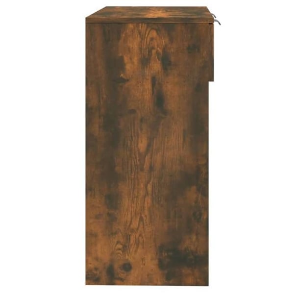 Modern entré consolemöbel med lådor 90 x 36 x 75 cm i gammalbrun ingenjörsträ DEC031824 kastanj