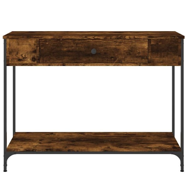 Entrémöbel konsolbord i elegant design med lådor 100 x 34,5 x 75 cm i engineeringträ brun och metall DEC031763 kastanj