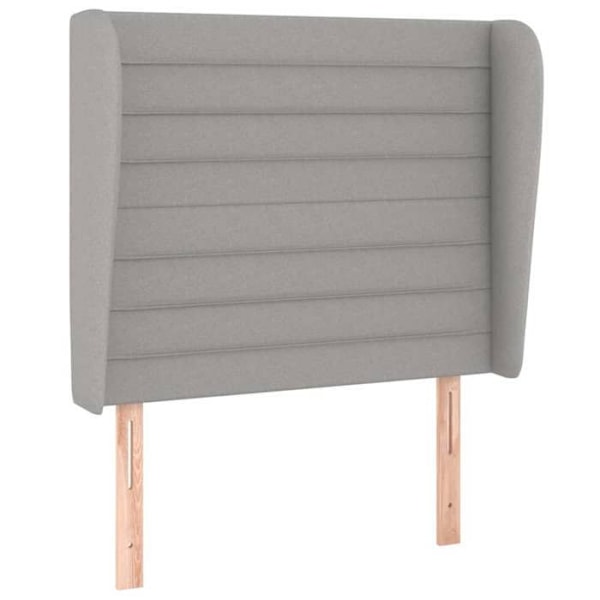 Hovedgærdet - Ikke specificeret - 83x23x118/128 cm - Lys grå - Klassisk - Justerbar i højden Ljusgrått