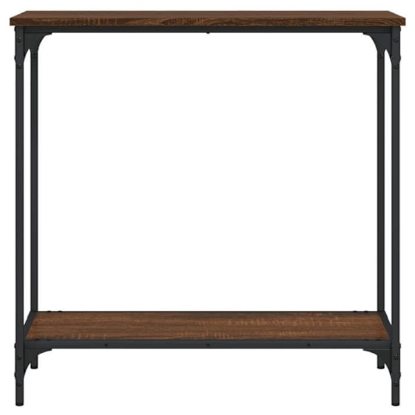 Konsolbord praktiskt för en organiserad entré 75 x 30,5 x 75 cm ingenjörsträ och metall DEC031880 kastanj
