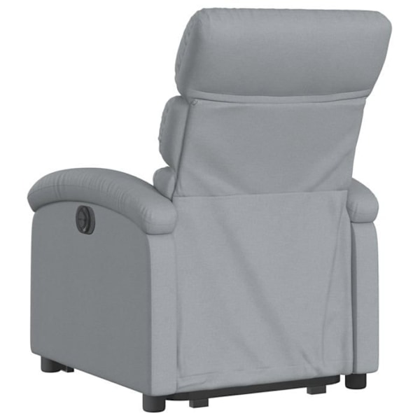 Fauteuil relax TV med elektrisk løftefunktion, meget komfortabel, lys gråt stof DEC028318 Grå