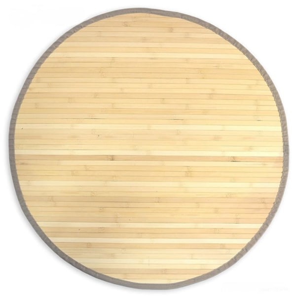 Matto - Décoshop26 - TAP06078 - Pyöreä - Ø 90cm - Luonnonkuidut - Sisätiloihin naturlig