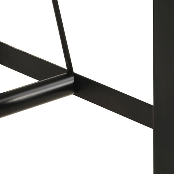 Multifunktionel sidebord 55 x 55 x 107 cm massivt akacietræ og jern DEC036319 kastanj