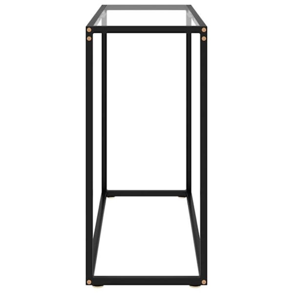 Konsolbord praktisk til en organiseret entré 80 x 35 x 75 cm hærdet klart glas og stål DEC032277 Guld