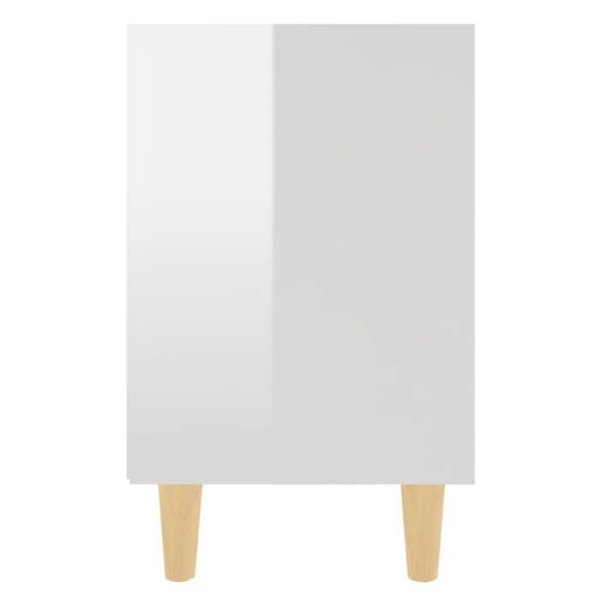 Sæt med 2 natborde med åbent rum 40 x 30 x 50 cm hvidt ingeniørtræ DEC036176 Vit