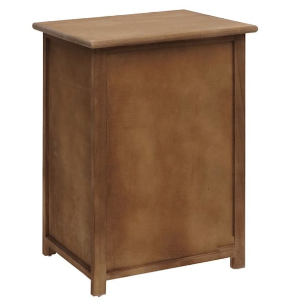 Monikäyttöinen kaappi laatikolla 55x39,5x28,5 cm polyrottinki ruskea tummanruskea puu 04_0006504 kastanj