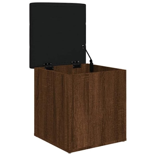 Banc banquette de rangement couleur chêne marron 42 x 42 x 45 cm puukaluste DEC024736 kastanj