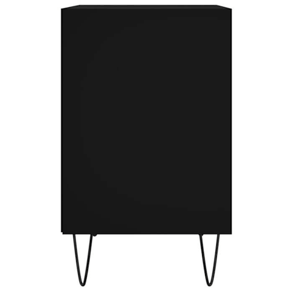 Sæt af 2 natborde med hylder 40 x 30 x 50 cm ingeniørtræ og sort jern DEC035508 kastanj