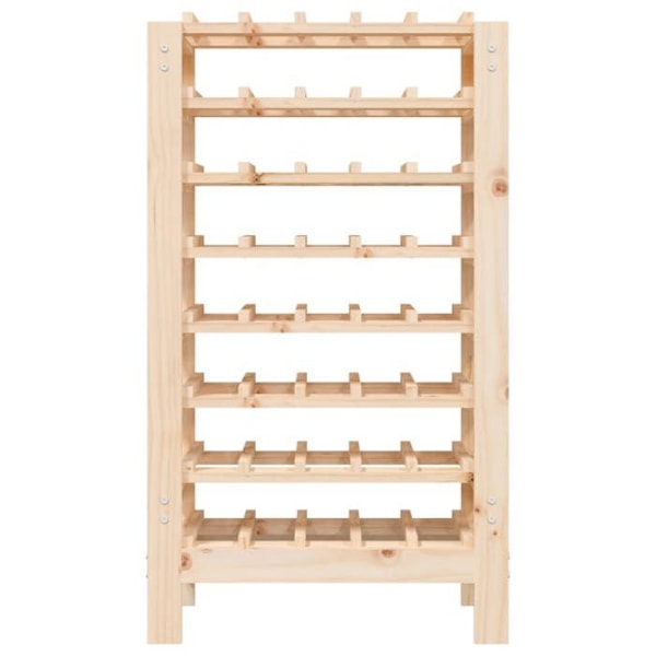 Flaskeholder hylde til opbevaring op til 40 vinflasker 61,5 x 30 x 107,5 cm i fyrretræ DEC024356 kastanj