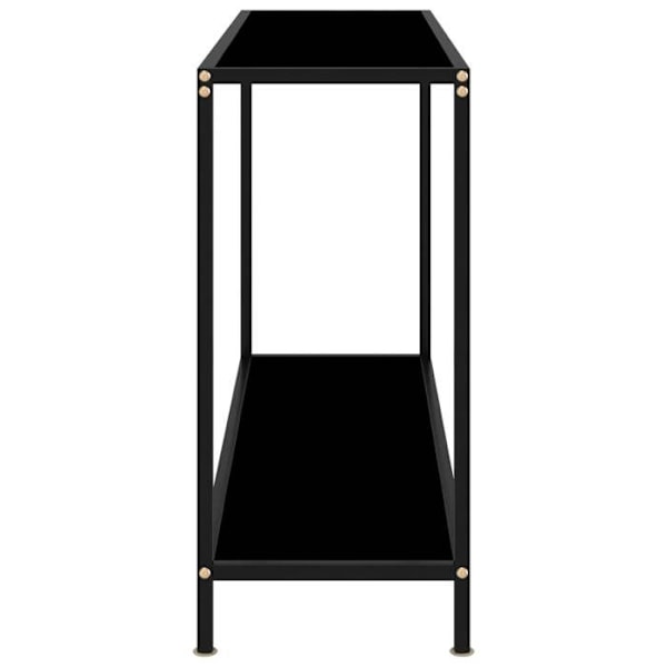 Praktisk konsolbord til en organiseret entre 120 x 35 x 75 cm sort hærdet glas DEC032106 Svart