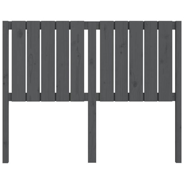 Hovedgavl - Fyrretræ - Grå - 125,5 x 4 x 100 cm - Klassisk stil - Tidløs Grå