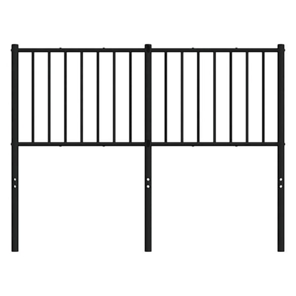 Hovedgærde til soveværelse, sengetilbehør, 120 cm, sort metal TDL0202441