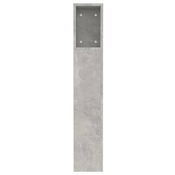 Hovedgærde - MDF - 120x18,5x104,5 cm - Grå - Moderne - Indbygget opbevaring Grå