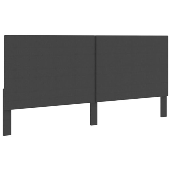Hovedgavl - TDL - 200 x 200 cm - Mørkegrå stof - Elegance - Chic Mörkgrå