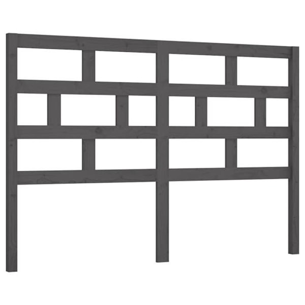 Sänggavel tillbehör sovrum möbel 156 x 4 x 100 grått tallträ