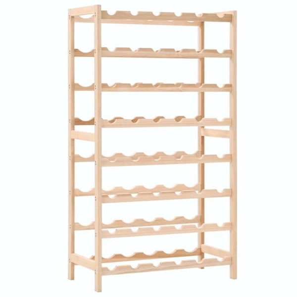 Flaskställ för vinflaskor förvaring hylla i cederträ 57,5 x 28 x 102 cm brun DEC024277 kastanj