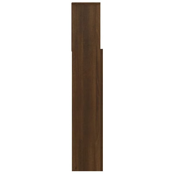 Sengegavl - MDF - Brun - 100x19x103,5 cm - Indbygget opbevaring - Moderne stil kastanj