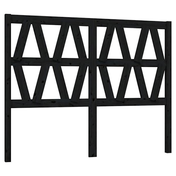 Sängynpääty - Mänty - 126x4x100 cm - Musta - Nykytyyli - Moderni muotoilu Svart