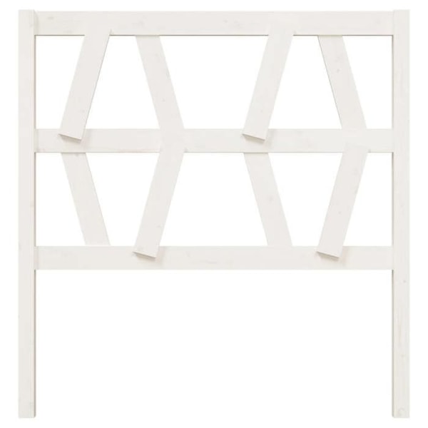 Hovedgærde - Træ - 96x4x100 cm - Hvid - Moderne - Moderne design Vit