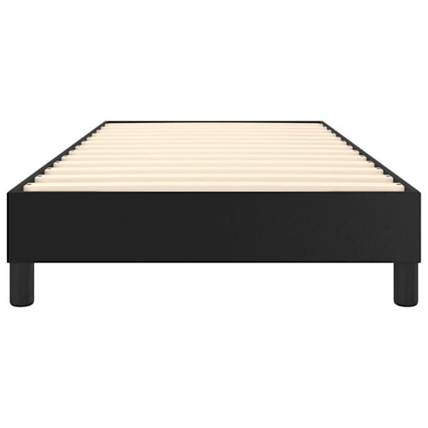 Sängram med ben 90x200 cm syntetisk svart TDL0206971 Svart